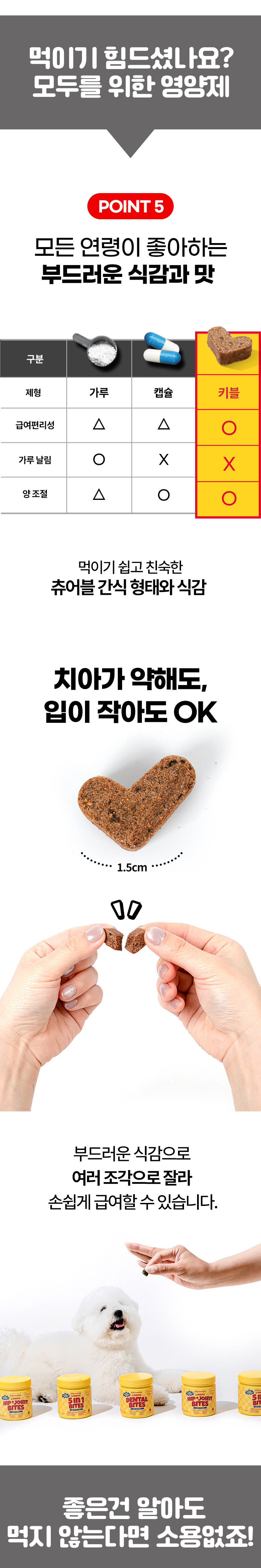[NEW신상]붐붐포 독 슈퍼바이트 5in1 종합 멀티 케어 영양제 300g 8번째