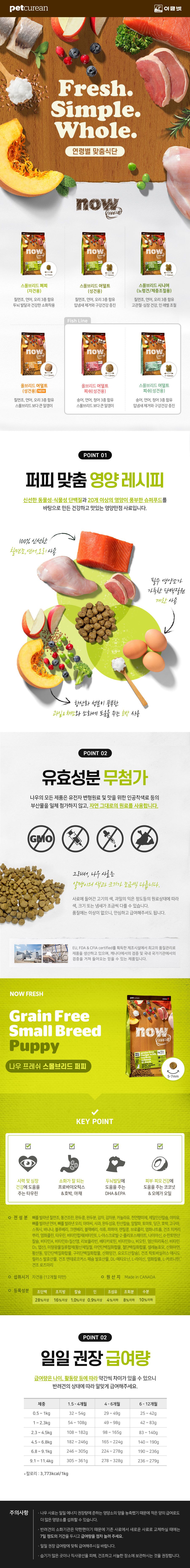 [심쿵펫페어][추가증정] now 독 프레쉬 스몰브리드 퍼피 9.98kg + 퍼피 120g 증정  1번째