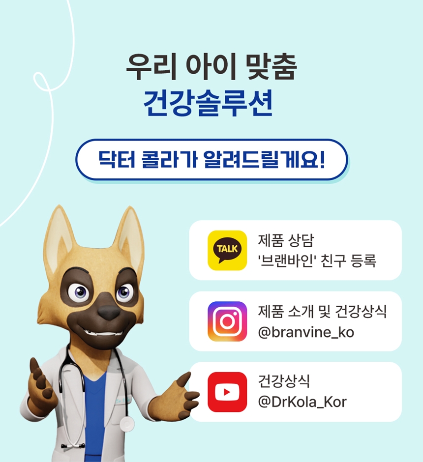 [무료배송] 브랜바인 독 종합 피부 영양제 72g 12번째