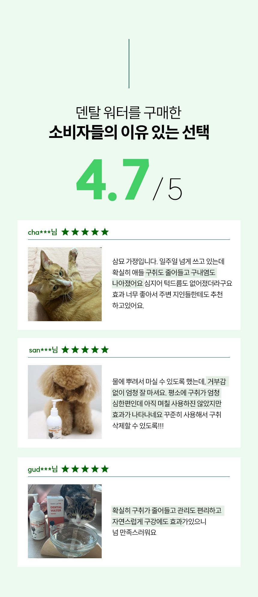리스펫 마시는 치약 덴탈워터 250ml 3번째