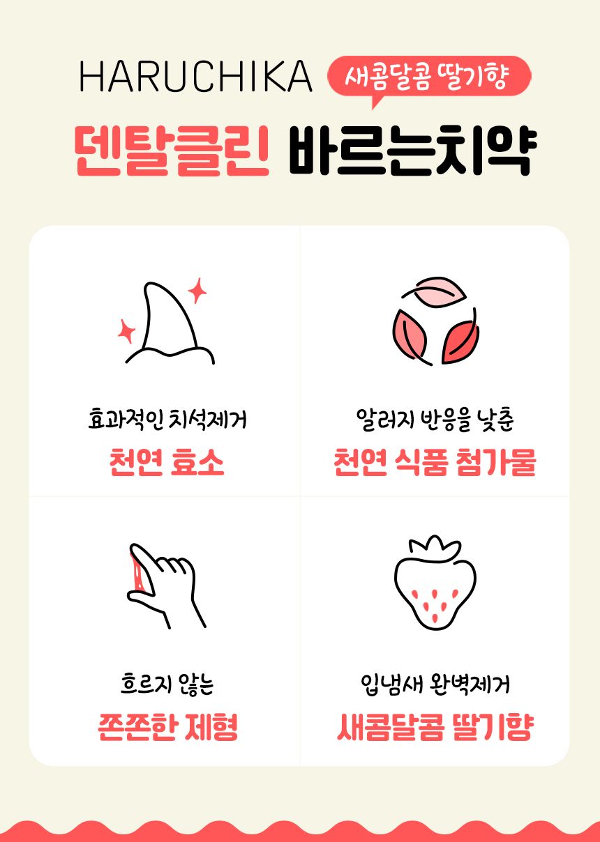 펫생각  하루치카 덴탈클린 딸기향 60g 5번째