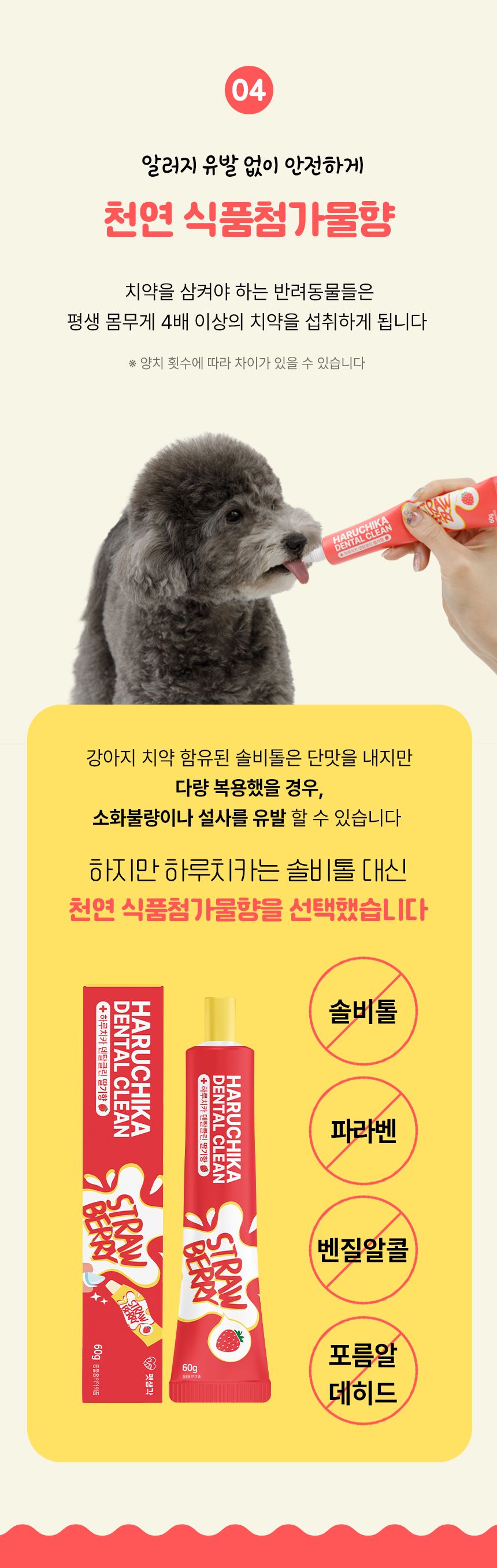 펫생각  하루치카 덴탈클린 딸기향 60g 18번째