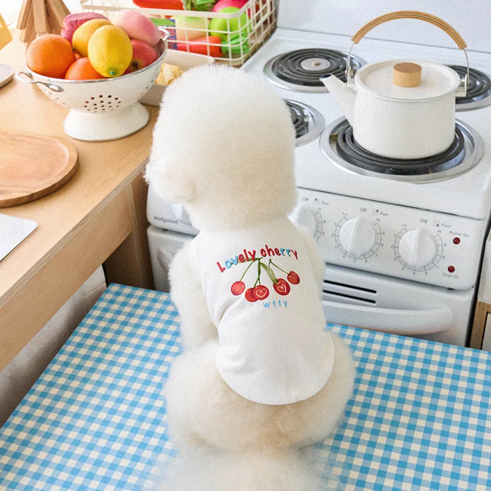 [무료배송] 위드토리 썸머 후르츠 쿨링 티셔츠 체리 (아이보리)