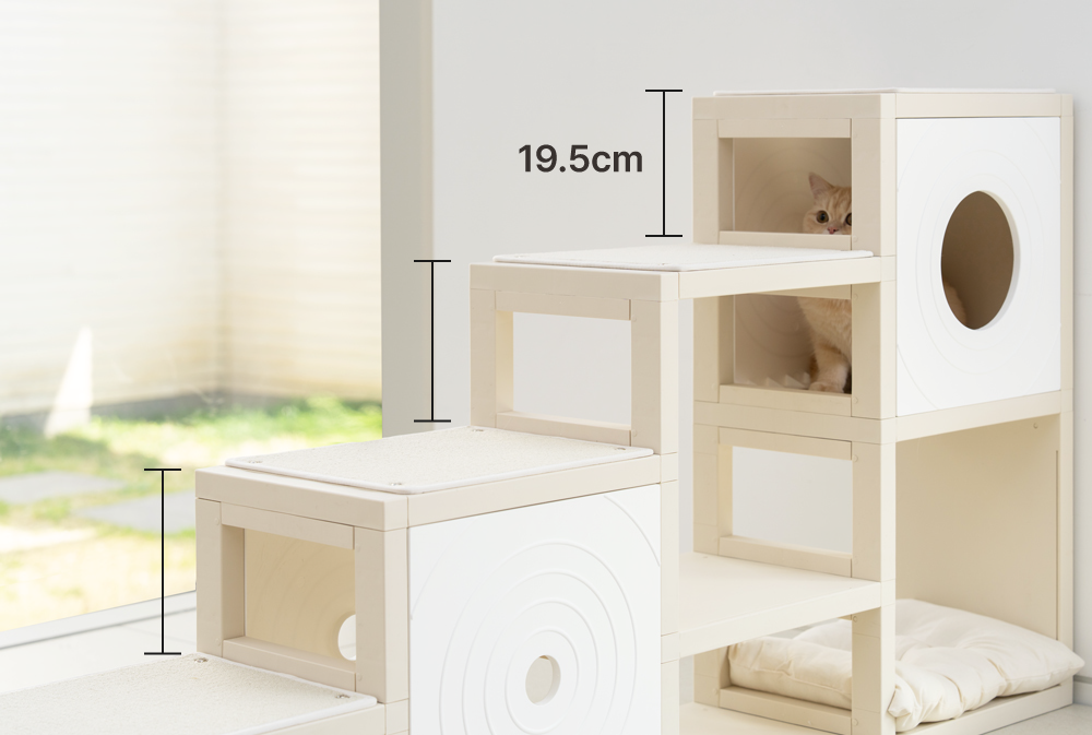 [NEW신상][무료배송] 큐빅스펫 먼치킨 노모 캣타워 4X2+ 커버 세트 6color +스크래쳐1장 포함 12번째