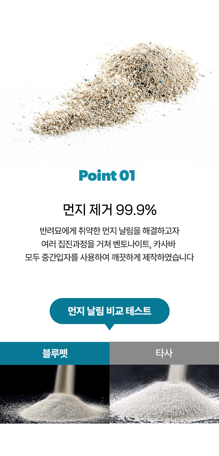 [NEW신상][무료배송] 블루펫 캣 벤토나이트75 카사바25 혼합 모래 15kg 5번째