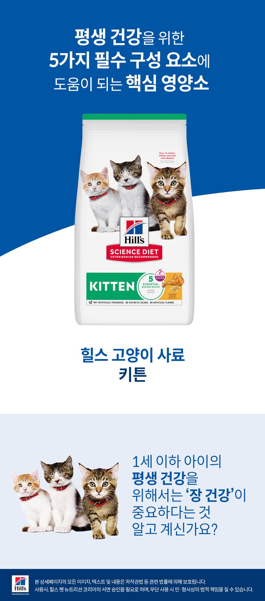 [NEW신상]힐스 캣 키튼 치킨 540g 2번째