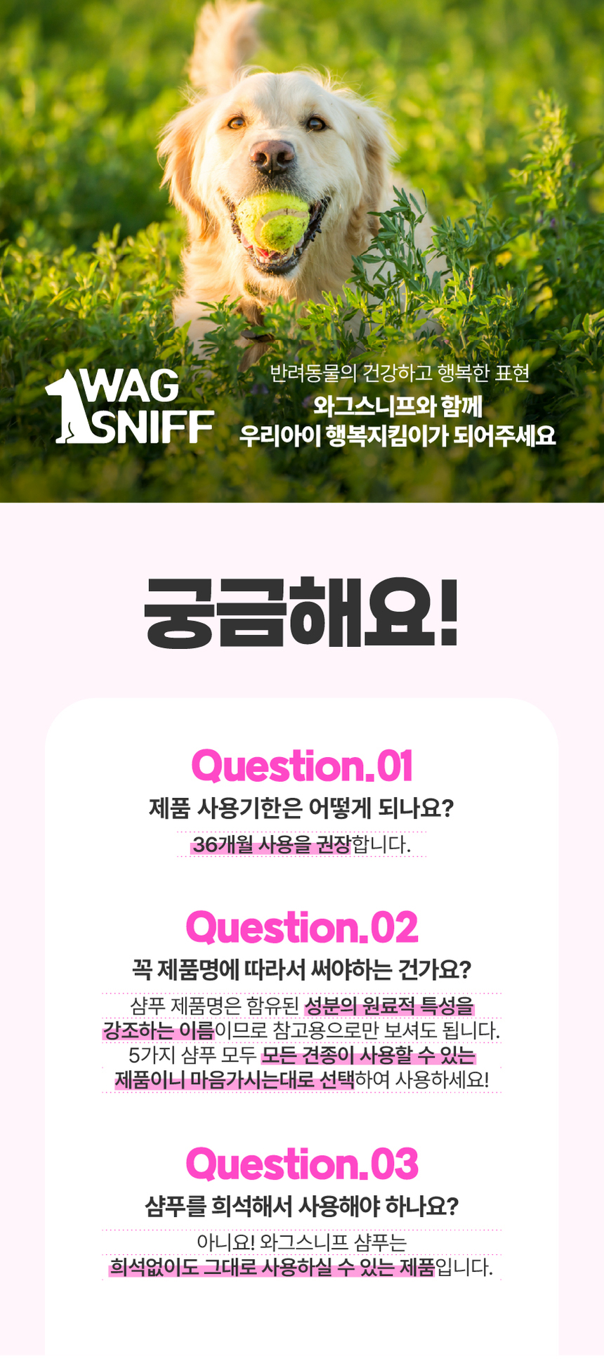 [무료배송] 와그스니프  독 밸런스 샴푸 500ml 5번째