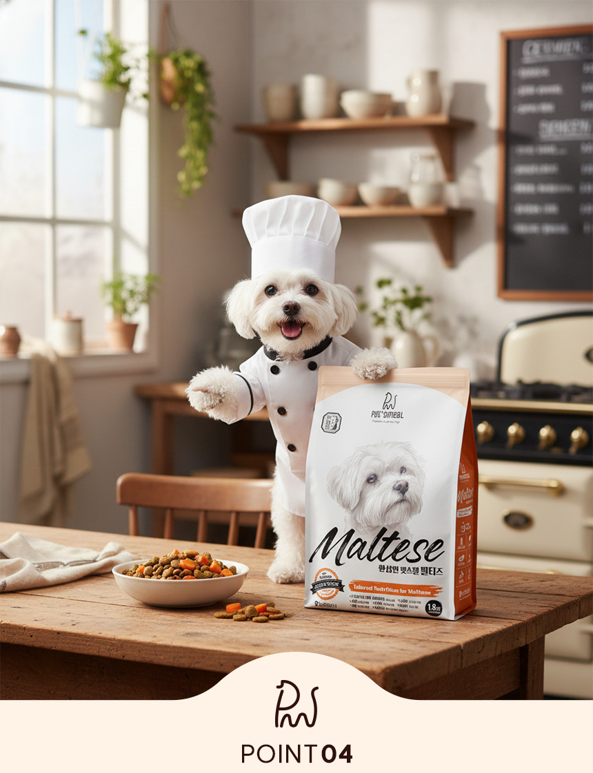 [NEW신상][무료배송] 한삼인 펫츠밀 말티즈 사료 1.8kg 15번째