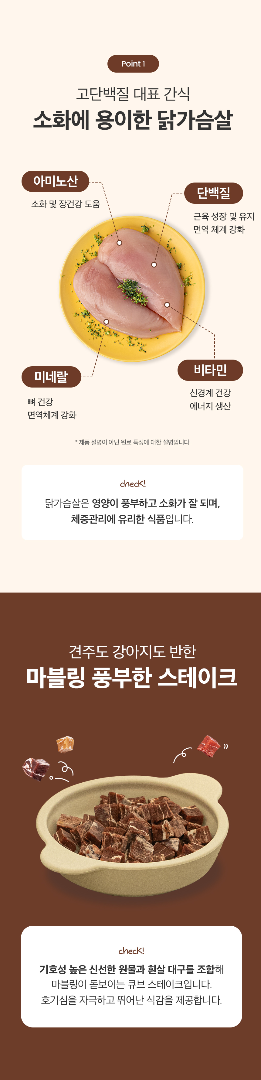 [NEW신상][무료배송] 예스몽 독 치킨 큐브 스테이크 300g 5번째