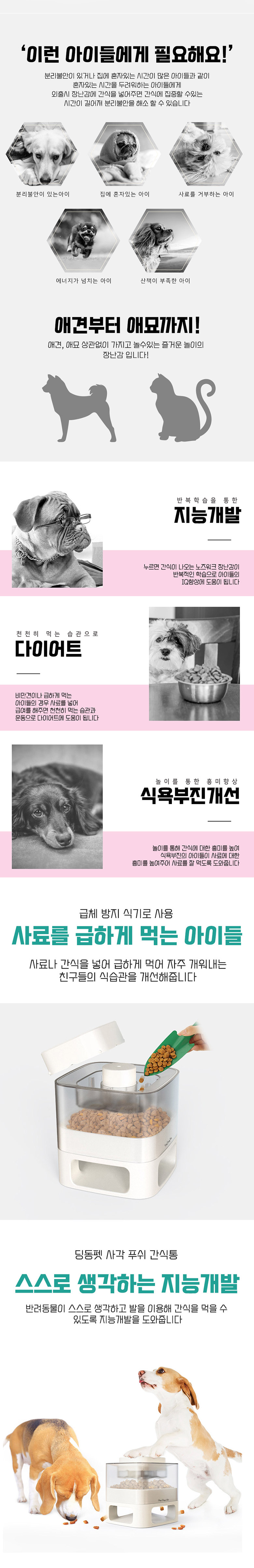 [무료배송] 딩동펫 강아지 노즈워크 사각푸쉬 간식통 2번째