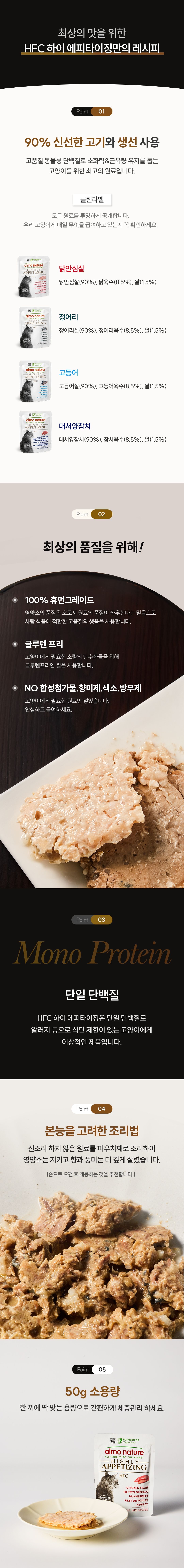 [NEW신상]알모네이쳐 캣 HFC 하이 에피타이징 고등어 50g 4번째