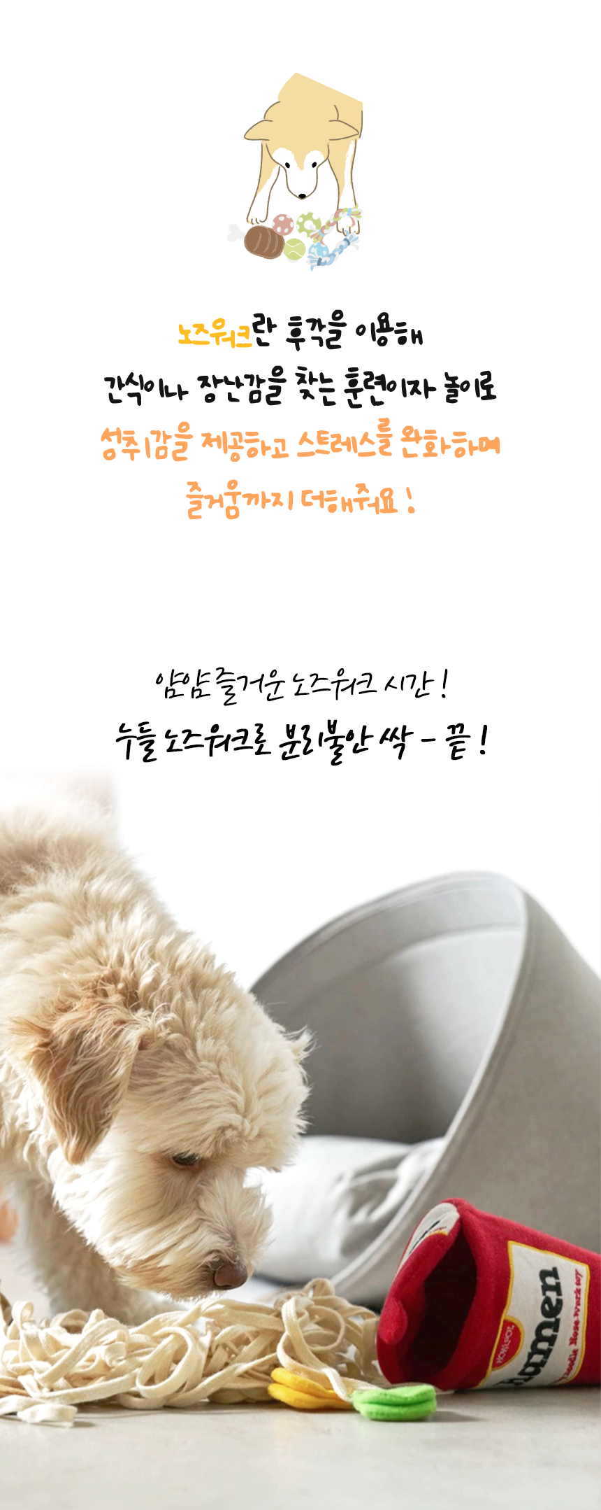[NEW신상][무료배송] 개과천선 독 누들 노즈워크 터그 장난감 2번째