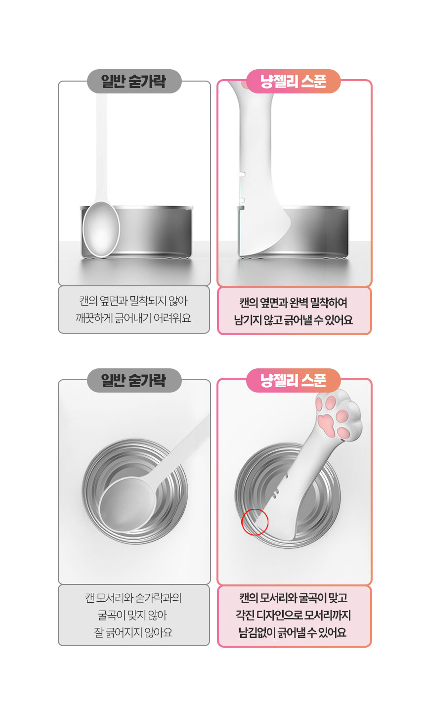 [무료배송] 멍냥이랑 냥젤리 캔스푼 캔따개 7번째
