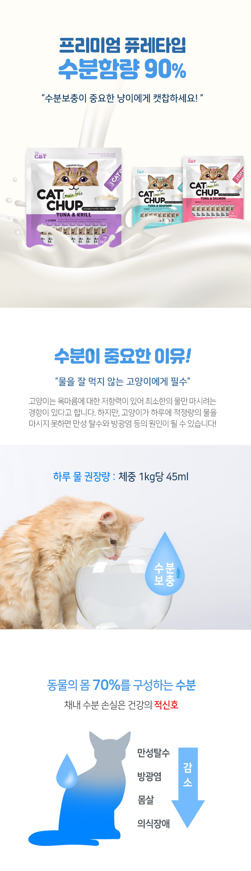 [NEW신상][무료배송] 베이펫 캣찹 닭고기&크렌베리 츄르 14*4p 10번째