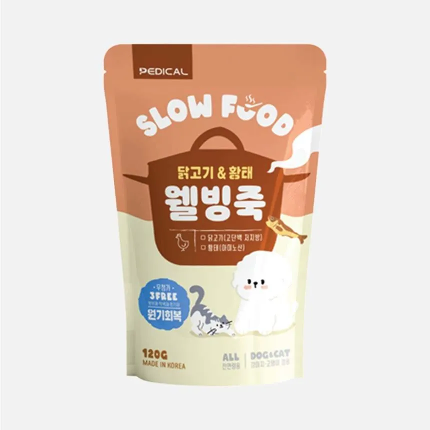 페디칼 웰빙죽 닭고기&황태 120g