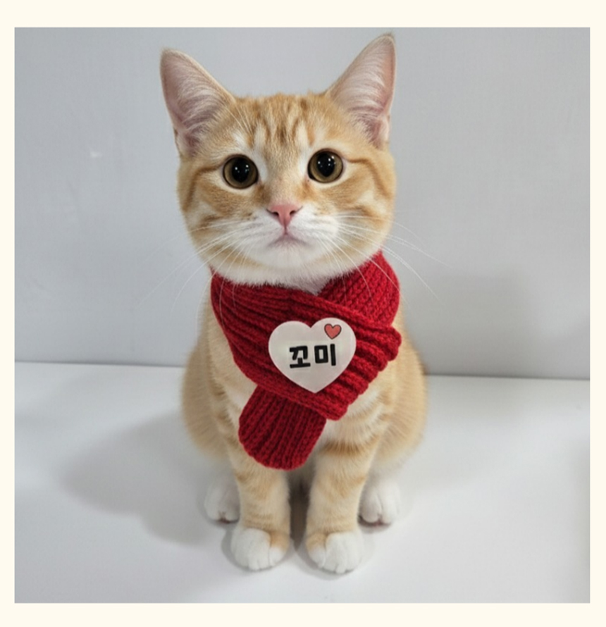 [NEW신상][무료배송] 아름블링 야광 브로치 목도리 S/M 4번째