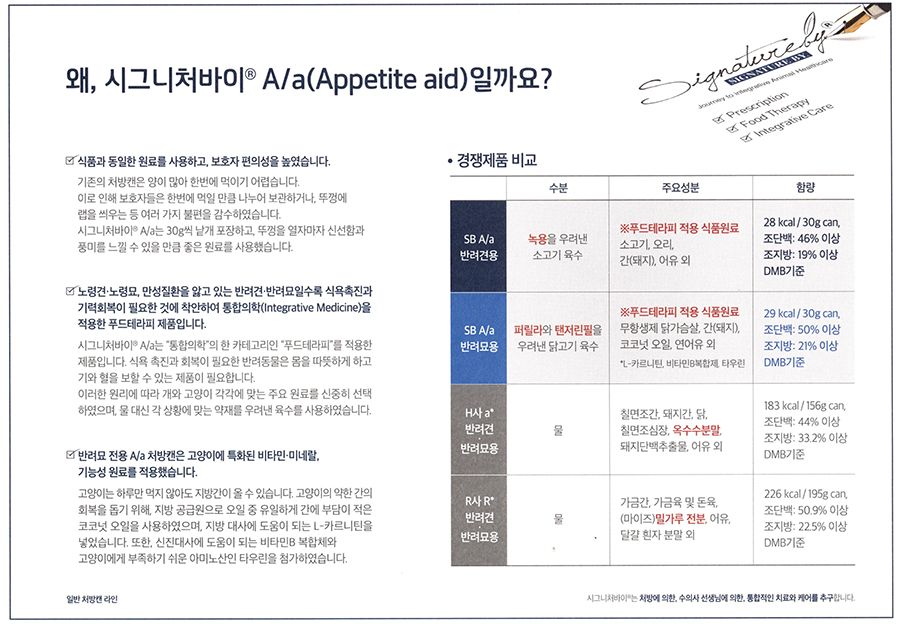 시그니처바이 캣 A/a 식욕촉진&기력회복 캔 30g*8ea 3번째