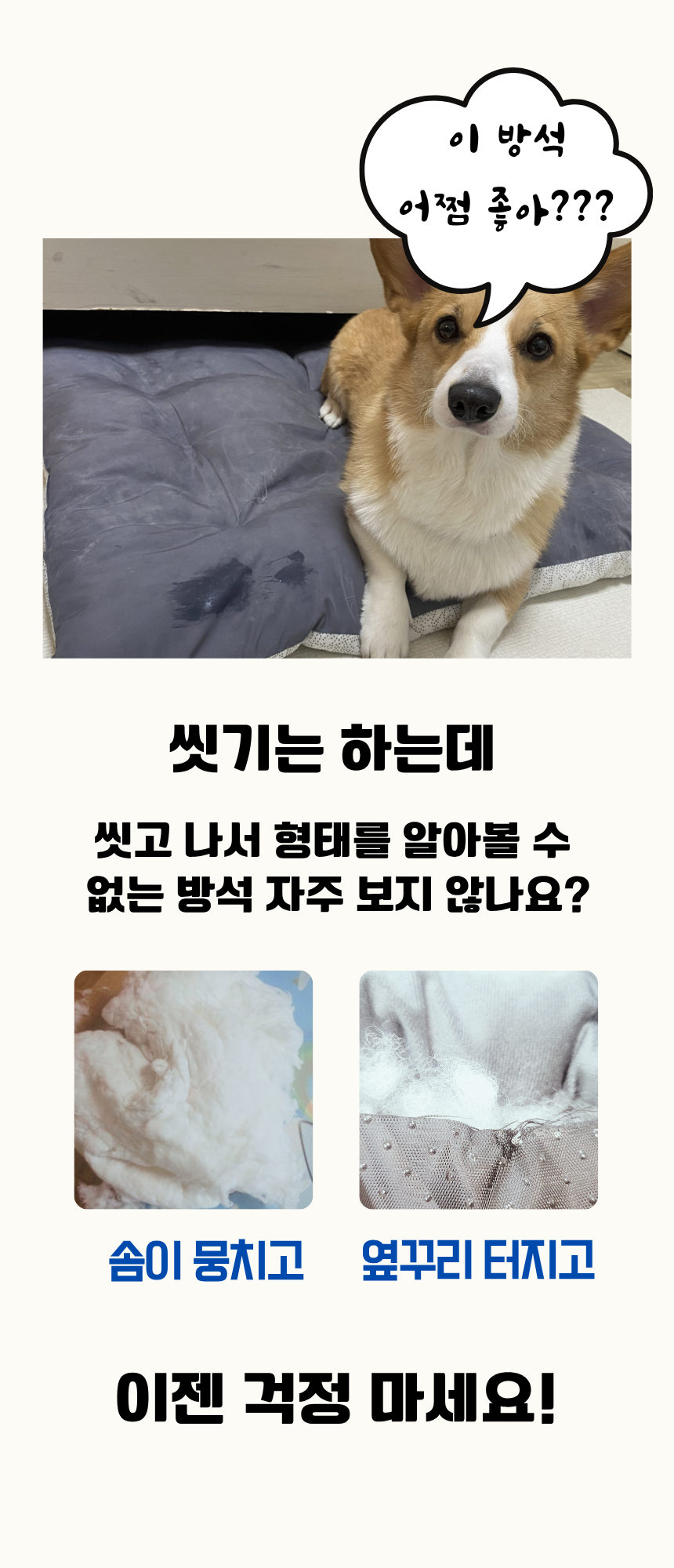 [NEW신상][무료배송] 펫앤마마 양면 애착방석 카툰 방석 3종 (그린/그레이/베이지) M~XL 14번째