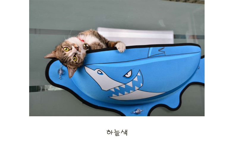 [무료배송] 예보들 물고기 창문 해먹 검정/주황/하늘 9번째