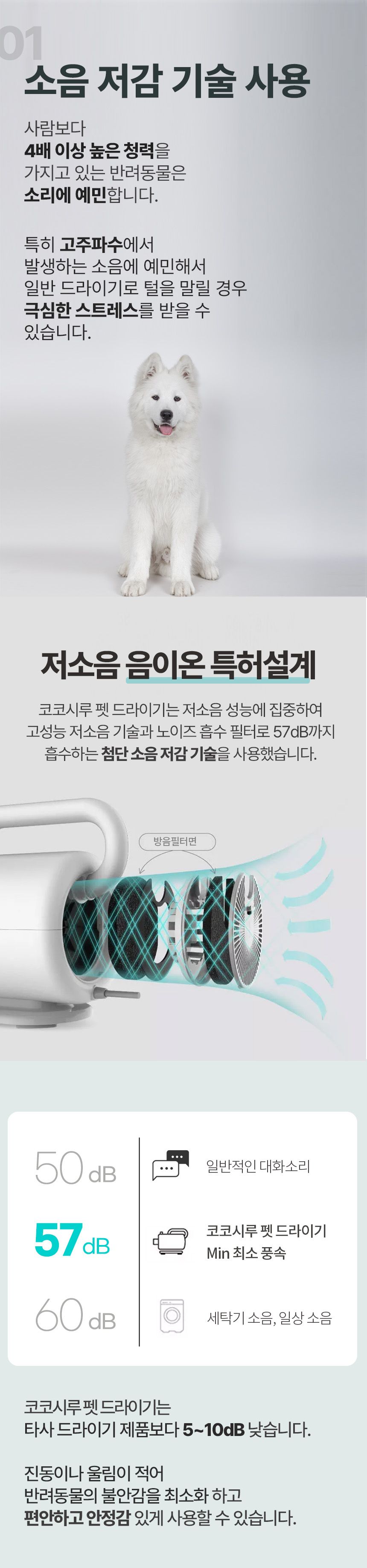 [무료배송] 코코시루 에어탱크 드라이기 (C1200PB) 8번째