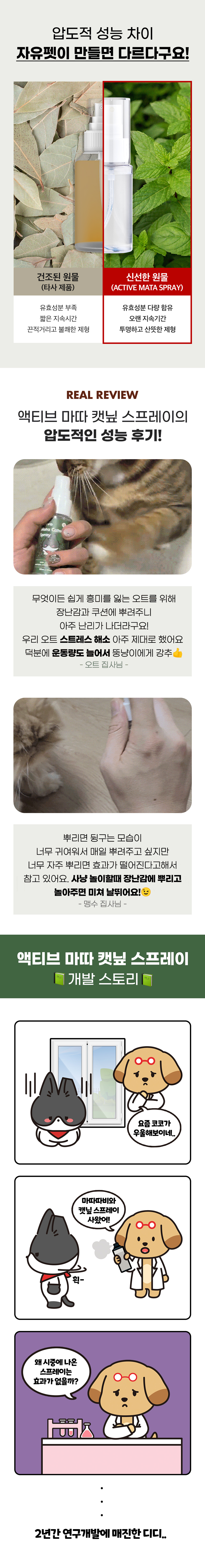 [NEW신상][무료배송] 액티브 국산 마따따비 캣닢 스프레이 원액 30ml 2번째