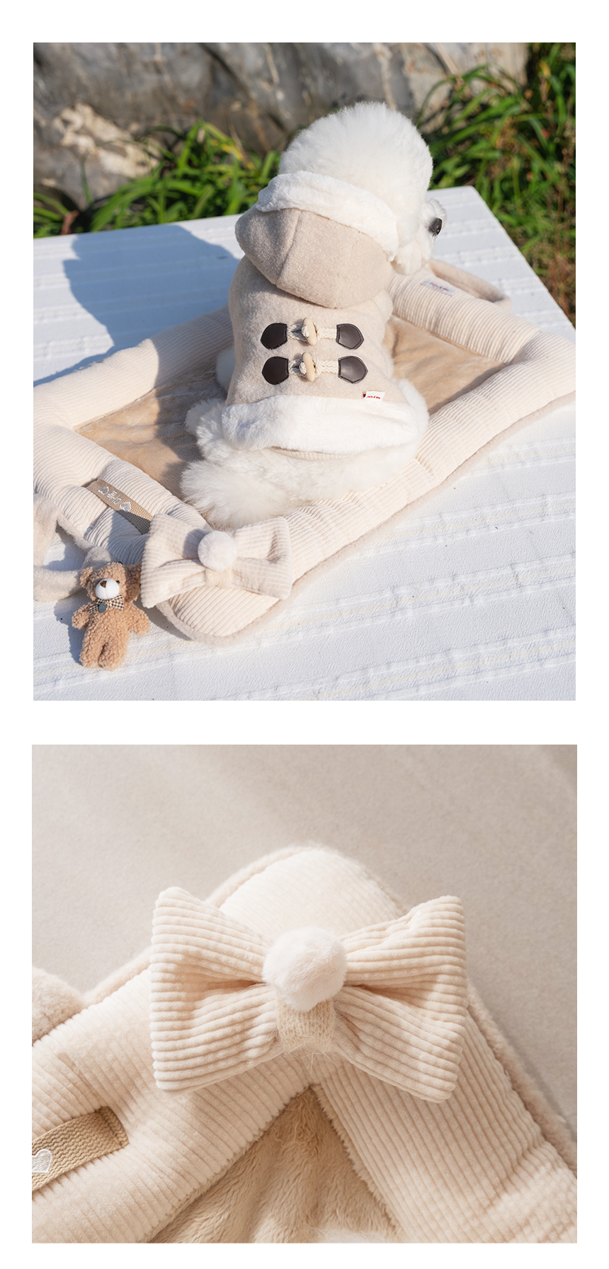 [무료배송] 펫츠앤미 핫팩 온열 매트 강아지 고양이 겨울방석 산책매트 56번째