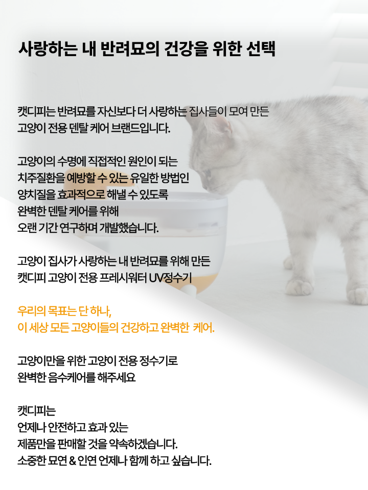 [NEW신상][무료배송] 캣디피 프레시워터 uv정수기 고양이 전용 자동급수기 정수기 8번째