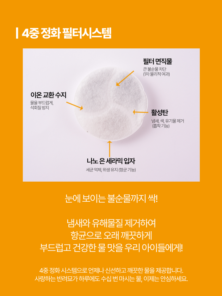 [NEW신상][무료배송] 캣디피 프레시워터 uv정수기 고양이 전용 자동급수기 정수기 33번째