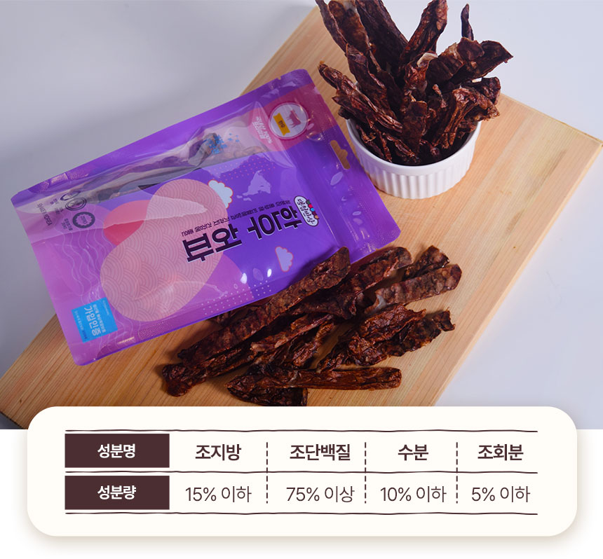 [무료배송] 댕첩반상 한우허파 강아지수제간식 국내산 100% 9번째