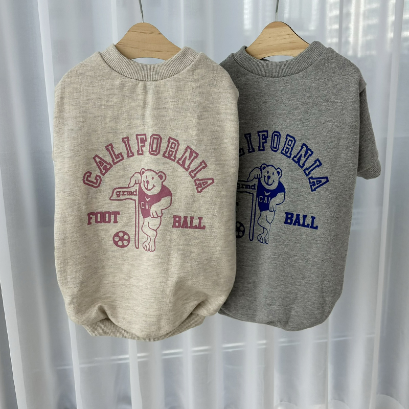 [무료배송] 해피댕댕 풋볼베어커플맨투맨 S - 2XL 19번째