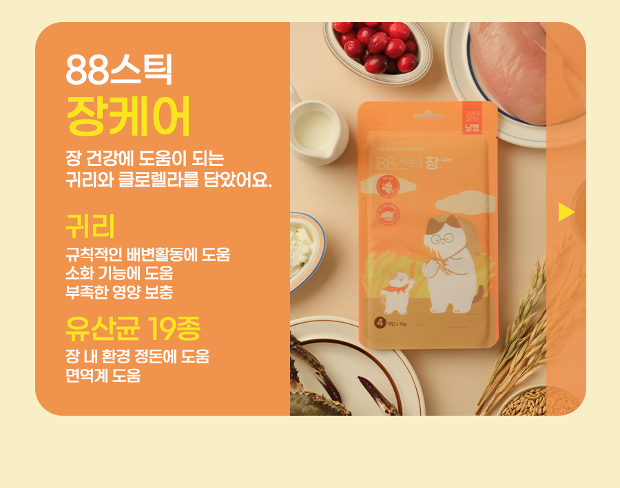 [유통기한임박, 26년3월7일] 냥쌤 캣 88스틱 장케어 10g*4p 3번째