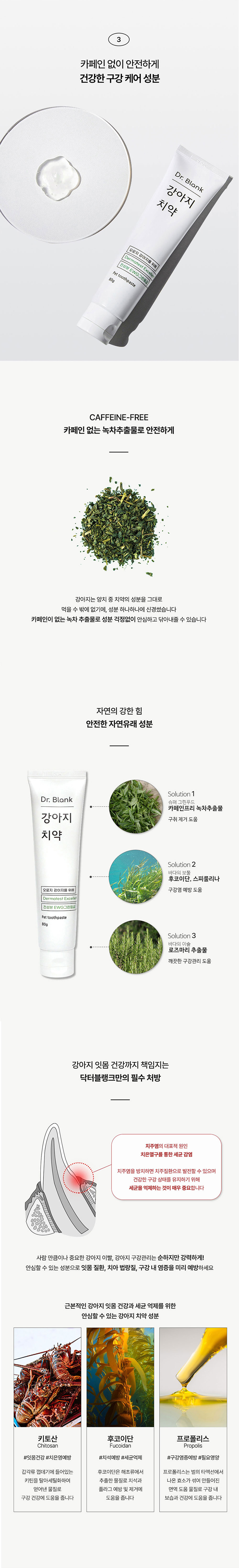 [무료배송] 닥터블랭크 독 치약 닭고기맛 80g 5번째