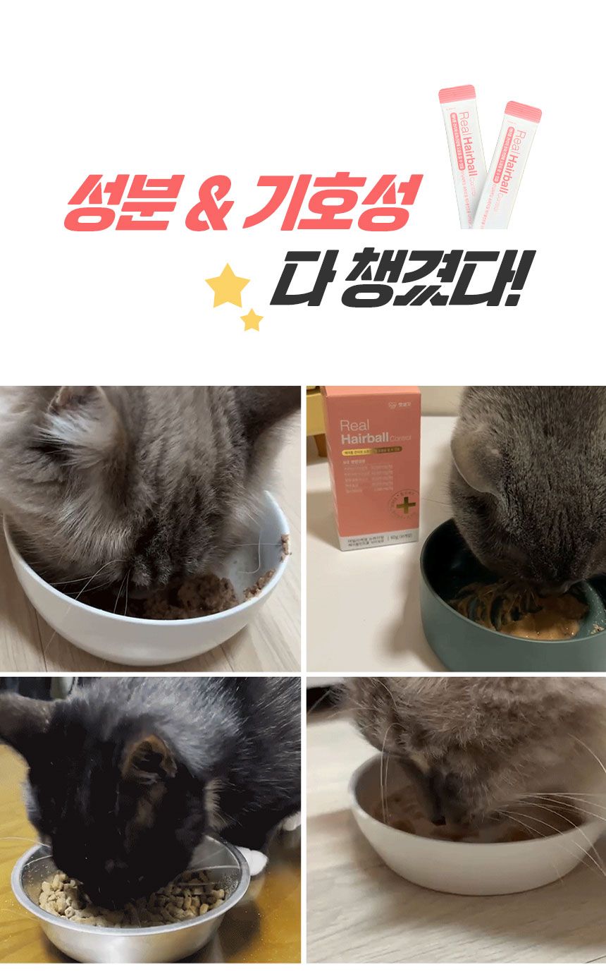 [체험팩] 펫생각 캣 데일리케얼 리얼 헤어볼 영양제 2g*7p 3번째