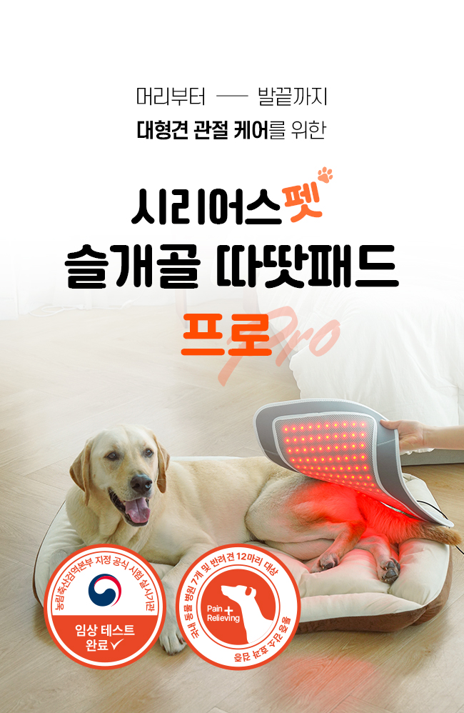 [NEW신상][무료배송] 시리어스펫 슬개골 따땃패드 프로 2번째