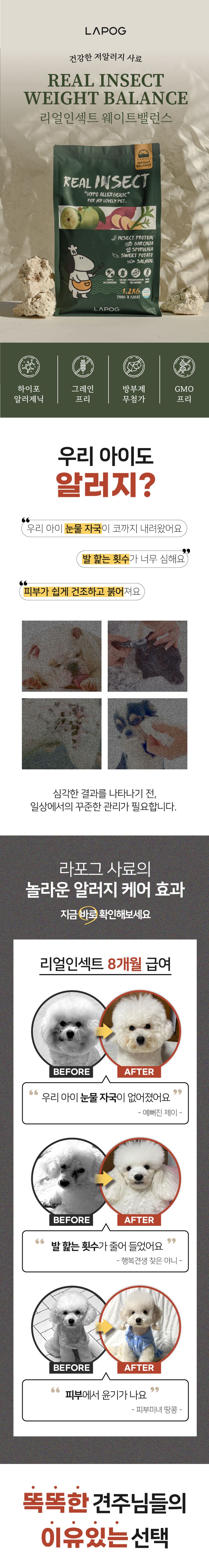 [NEW신상]라포그 독 리얼인섹트 웨이트밸런스 4kg 1번째