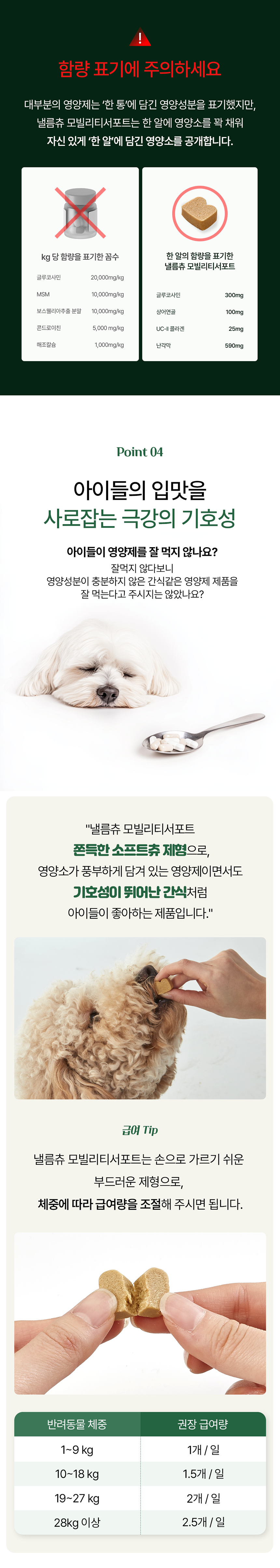 [체험단] [무료배송] 미펫 독 낼름츄 모빌리티 서포트 60츄 6번째