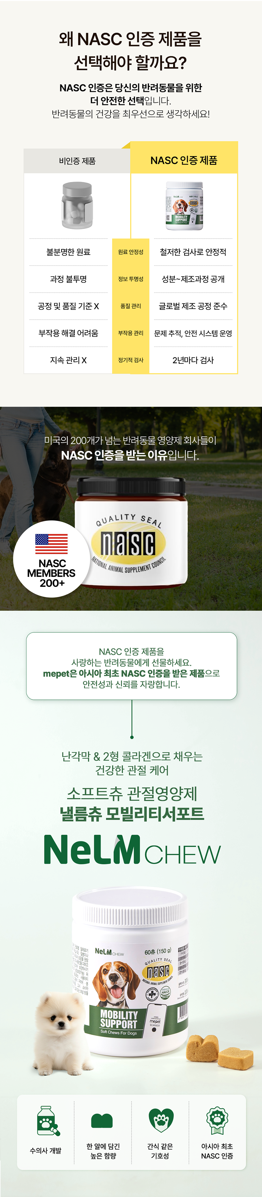 [체험단] [무료배송] 미펫 독 낼름츄 모빌리티 서포트 60츄 2번째