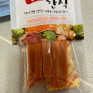 한줌 리얼간식 독 연어스틱 S 35g 베스트 후기 이미지