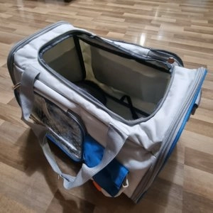 [무료배송] 요기쏘 박시 이동가방 블루 베스트 후기 이미지