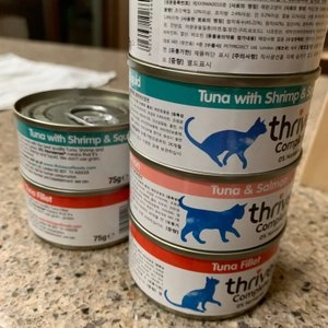 쓰라이브 캣 Complete 100% 고등어&흰살생선 캔 75g 베스트 후기 이미지