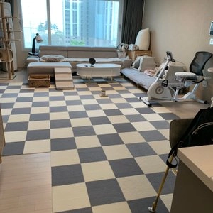 이너프파이브 미끄럼방지매트 9개입 아이보리/그레이 베스트 후기 이미지