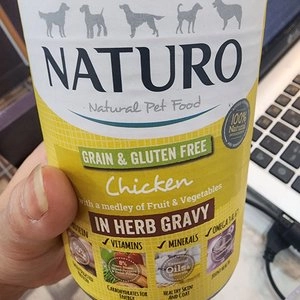 내추로 독 그레인 글루텐프리 치킨&채소 허브그라비 390g  베스트 후기 이미지
