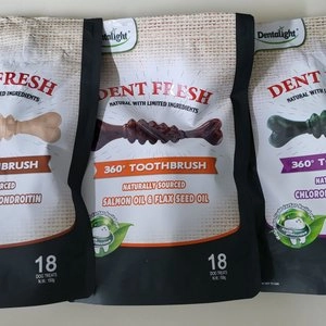 [무료배송] 덴탈라이트 덴탈프레쉬 입냄새제거&관절보호&모질개선 덴탈껌 3종세트 150g 베스트 후기 이미지