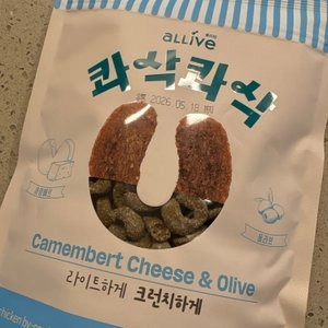 올리브 독 콰삭콰삭 까망베르치즈&올리브 120g 베스트 후기 이미지