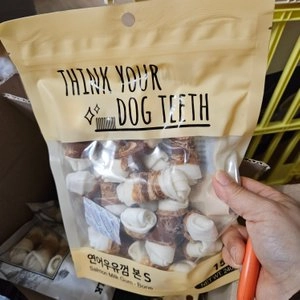 Think your dog teeth 독 연어딩고 우유껌 소 15p 베스트 후기 이미지