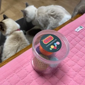 [무료배송][색상랜덤] 꼬랑꼬랑 후르츠냥볼 캣닢쿠션 베스트 후기 이미지