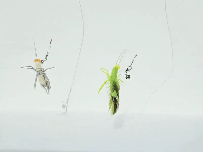 [NEW신상]크레용펫 리얼 여치 낚시대 리필 그린/그레이 4번째