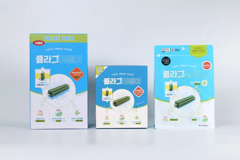 [NEW신상][무료배송] 뉴알엑스 기능성 덴탈껌 플라그어웨이 M 80P (880g) 7번째