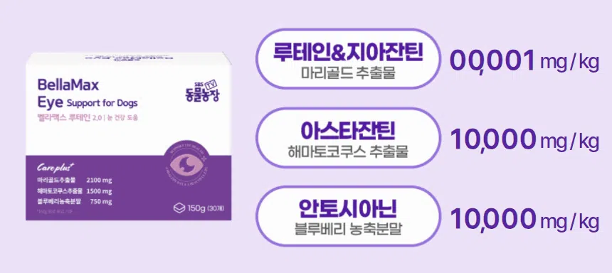 [브랜드전][무료배송] SBS TV 동물농장 수의사 벨라맥스 트릿 2종 세트 관절+눈 영양제 32번째