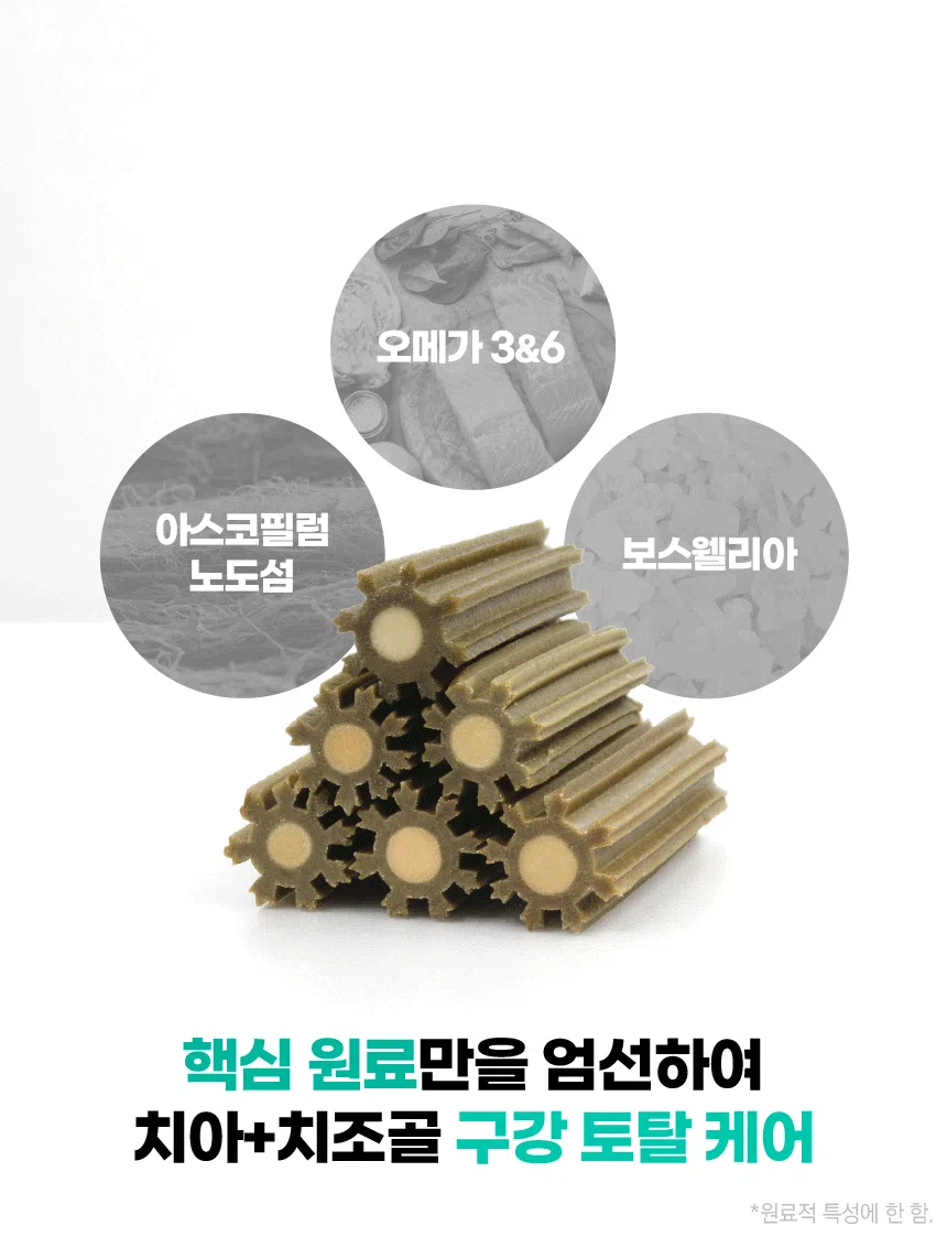 [NEW신상][무료배송] 벨라맥스 SBS TV 동물농장 수의사 강아지 덴탈껌 코어 구강 유산균 19번째